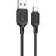 Дата кабель USB 2.0 AM to USB-C 1.0m Cool silicone X90 black HOCO (6931474788443) - изображение 1