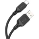 Дата кабель USB 2.0 AM to USB-C 1.0m Cool silicone X90 black HOCO (6931474788443) - изображение 3