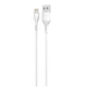 Дата кабель USB 2.0 AM to Lightning 1.0m Cu, 2.1А White Grand-X (PL01W) - зображення 1