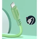 Дата кабель USB 2.0 AM to USB-C 1.0m soft silicone green ColorWay (CW-CBUC042-GR) - зображення 3
