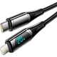 Дата кабель USB-C to Lightning 2.0m 20W Digital Display black Essager (EXCTL-YDA01) - зображення 2