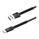 Дата кабель USB 2.0 AM to USB-C 1.0m 2.4А black ColorWay (CW-CBUC063-BK) - зображення 1