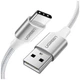 Дата кабель USB 2.0 AM to USB-C 2.0m 3.0A 18W US288 White Ugreen (60133) - изображение 1