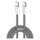 Дата кабель USB-C to USB-C 1.0m 60W 3.0А black ColorWay (CW-CBPDCC061-BK) - зображення 1