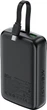 УМБ Acefast M14 20000mAh 22.5W PD/QC3.0 build-in cable Black (6974316283966) - изображение 3