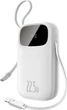 УМБ Baseus EnerFill FC31 Digital Display With 2 Built-In Cables 20000 mAh 22.5W PD Moon White (P10082107213-00) - зображення 3