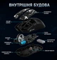 Миша бездротова ігрова ATTACK SHARK X11 Радіо 2.4Ghz + Bluetooth 5.2 + Док-станція. Чорна - зображення 5