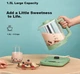 Багатофункціональний автоматичний чайник LIFE ELEMENT Health Pot об'ємом 1,5 л з 12-годинним інтелектуальним контролем температури, фільтром для чаю з нержавіючої сталі та лотком для приготування на пару D63 - изображение 3