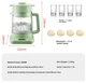 Багатофункціональний автоматичний чайник LIFE ELEMENT Health Pot об'ємом 1,5 л з 12-годинним інтелектуальним контролем температури, фільтром для чаю з нержавіючої сталі та лотком для приготування на пару D63 - изображение 8
