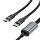 Data - кабель ACEFAST C22-02 USB-C to 2 USB-C 100W, Black - изображение 4