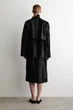 Пальто хутряне жіноче COS pony hair-effect leather long coat 1291618001 Eur S Чорний - изображение 5
