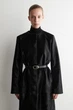 Пальто хутряне жіноче COS pony hair-effect leather long coat 1291618001 Eur S Чорний - изображение 6