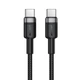 Data - кабель ACEFAST C22-03 Type-C to Type-C 60W, Black - изображение 1
