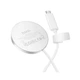 Бездротовий зарядний пристрій Hoco CW63 Pro Qi2.2 25W with cable Type-C 1.2m, White - зображення 1