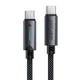 Data - кабель ACEFAST C19-03 Type-C to Type-C 60W, Black - зображення 1