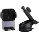 Автомобільний тримач для телефону Proove Crystal Clamp Suction Type Car Mount Чорний - зображення 3