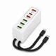 Сетевое зарядное устройство 120 Вт на 6 портов 3 USB + 3 Type-C - изображение 1