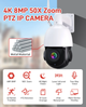 Вулична Wi-Fi камера відеоспостереження Sectec ST-682-8M-50X-IC. iCSee - зображення 4