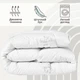 Одеяло детское Sei Design «Soft» всесезонное 100х135 см, наполнитель антиаллергенный искусственный лебяжий пух, гипоаллергенное и дышащее, чехол микрофибра, белое - изображение 3