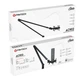Fantech AC902s - пантограф для мікрофона, настільний, 80 см, навантаження 1 кг, C-clamp, різьба 3/8", кабель-менеджмент - зображення 1