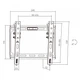 Наклонный кронштейн для телевизора AGN AGN43-220T 23–43" до 45 кг VESA 200×200 Черный - изображение 5