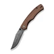Ніж складаний Civivi Clingman Damascus коричневий 7.6 см Guibourtia Wood - изображение 1