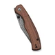 Ніж складаний Civivi Clingman Damascus коричневий 7.6 см Guibourtia Wood - изображение 4