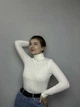 Реглан жіночий гольф MKJL30180 - 56, Молочний - зображення 1