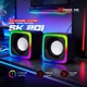 Акустическая система XTRIKE ME SK-201 6W RGB USB колонки для компьютера Черный - изображение 3