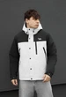 Чоловіча Демісезонна Куртка Стаф Сіро Чорна З Логотипом Staff Logo Light Gray Melange & Black XL (403071) - зображення 1