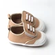 Дитячі кросівки BottiLion Casual Shoes з натуральноі шкіри на липучці , антиковзна підошва, внутрішня устілка 12,5 см ( 1,5-2 роки) , бежеві з золотистим кантом - изображение 3