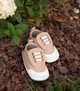 Дитячі кросівки BottiLion Casual Shoes з натуральноі шкіри на липучці , антиковзна підошва, внутрішня устілка 12,5 см ( 1,5-2 роки) , бежеві з золотистим кантом - изображение 8