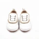 Дитячі кросівки BottiLion Casual Shoes з натуральноі шкіри на липучці , антиковзна підошва, внутрішня устілка 12,5 см ( 1,5-2 роки) , білі з золотистим кантом - изображение 1