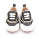 Дитячі кросівки BottiLion Casual Shoes з натуральноі шкіри на липучці , антиковзна підошва, внутрішня устілка 12,5 см ( 1,5-2 роки) , чорно-білі з золотистим кантом - изображение 1