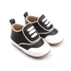 Дитячі кросівки BottiLion Casual Shoes з натуральноі шкіри на липучці , антиковзна підошва, внутрішня устілка 12,5 см ( 1,5-2 роки) , чорно-білі з золотистим кантом - изображение 2
