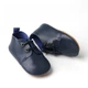 Туфлі BottiLion Baby Oxford з натуральноі шкіри з перфорацією, внутрішня устілка 12 см ( 12-18 місяців), сині - зображення 2