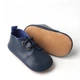 Туфлі BottiLion Baby Oxford з натуральноі шкіри з перфорацією, внутрішня устілка 12 см ( 12-18 місяців), сині - зображення 3