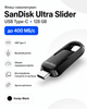 Флеш-накопичувач SanDisk Ultra Slider 128GB USB Type-C 3.2 Gen 1 до 400 МБ/с (з висувним конектором) - изображение 1