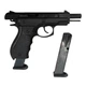 Сигнально-стартовий пістолет BLOW C-75, 17+1/9 мм (Black/Black Grips) add 1 magazine. - зображення 4