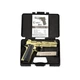 Сигнально-стартовый пистолет KUZEY 911, 9+1/9 mm (Full Gold/Black Grips) add 1 magazine. - изображение 4
