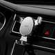 Автотримач для телефона HOCO CA56 Plus Armor metal gravity car holder Black Silver - зображення 4