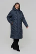 Зимние женское пальто большого размера UF-Fashion LR-35-1 54 синий - изображение 2
