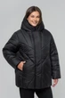 Зимова жіноча куртка великого розміру UF-Fashion LR-34-1 52 чорний - зображення 2