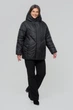 Зимова жіноча куртка великого розміру UF-Fashion LR-34-1 52 чорний - зображення 3