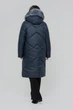 Зимние женское пальто большого размера UF-Fashion LR-35-мех 66 синий - изображение 4