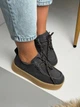 Мокасины Серые Замшевые на платформе 37 размер на 24см (Код 862.37) - изображение 5