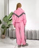 Жіночий костюм з контрастними вставками (кофта+штани) Uaclothes L-XL Рожевий (like39306-197431398) - зображення 7