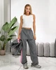 Жіночий костюм з контрастними вставками (кофта+штани) Uaclothes M-L Графітовий (like39307-197441375) - зображення 6