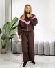 Жіночий костюм з контрастними вставками (кофта+штани) Uaclothes M-L Капучино (like39309-197461375) - зображення 3
