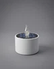 Белая LED-свеча на солнечной батарее с эффектом мерцания (для кладбища, памятника, доски памяти) 5х6 см - изображение 3